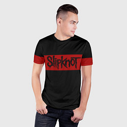 Футболка спортивная мужская Полосатый Slipknot, цвет: 3D-принт — фото 2