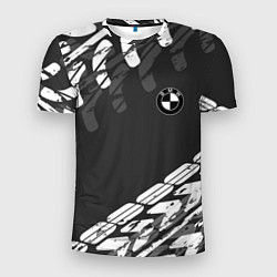 Мужская спорт-футболка БМВ BMW TIRE TREAD