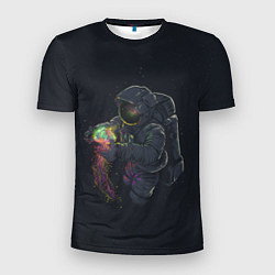Мужская спорт-футболка Космическая медуза
