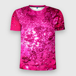 Мужская спорт-футболка Розовые Пузырьки