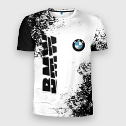 Мужская спорт-футболка BMW БМВ РАЗРЕЗАННОЕ ЛОГО
