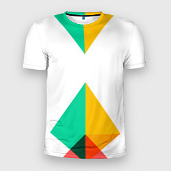 Мужская спорт-футболка Треугольники