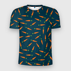 Мужская спорт-футболка Морковки паттерн