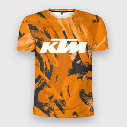 Футболка спортивная мужская KTM КТМ Z, цвет: 3D-принт