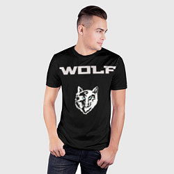 Футболка спортивная мужская Beautiful wolf, цвет: 3D-принт — фото 2