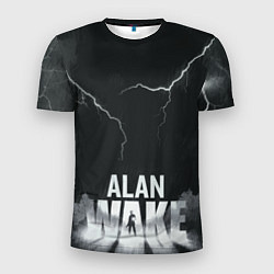 Футболка спортивная мужская Alan Wake Dark Place, цвет: 3D-принт