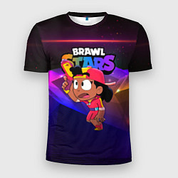 Футболка спортивная мужская Мег BrawlStars space, цвет: 3D-принт