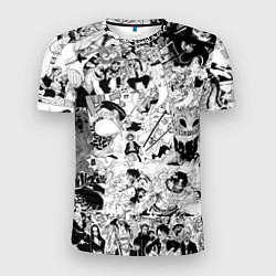 Мужская спорт-футболка One Piece Манга страницы
