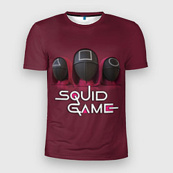 Футболка спортивная мужская ИГРА В КАЛЬМАРА ТРИО SQUID GAME TRIO, цвет: 3D-принт