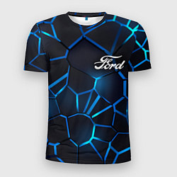 Мужская спорт-футболка Ford 3D плиты с подсветкой