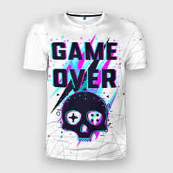 Футболка спортивная мужская Game OVER - NEON 3D, цвет: 3D-принт