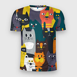 Мужская спорт-футболка Крутые коты