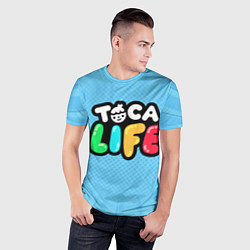 Футболка спортивная мужская Toca Life: Logo, цвет: 3D-принт — фото 2