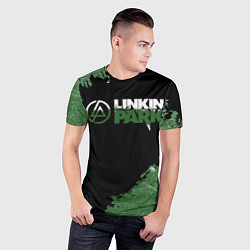 Футболка спортивная мужская Линкин Парк в стиле Гранж Linkin Park, цвет: 3D-принт — фото 2