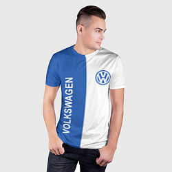 Футболка спортивная мужская Volkswagen, ФОЛЬКСВАГЕН, цвет: 3D-принт — фото 2