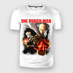 Футболка спортивная мужская Сайтама и Генос One Punch-Man, цвет: 3D-принт
