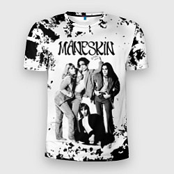 Мужская спорт-футболка Maneskin Монэскин, рок - группа