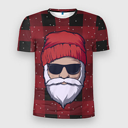 Мужская спорт-футболка SANTA HIPSTER САНТА ХИПСТЕР