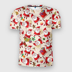 Футболка спортивная мужская Дед Мороз!, цвет: 3D-принт