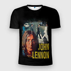 Футболка спортивная мужская The Beatles John Lennon, цвет: 3D-принт