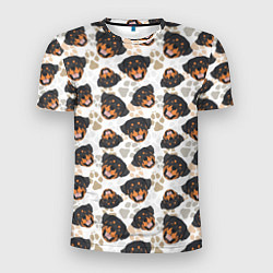 Мужская спорт-футболка Собака Ротвейлер Rottweiler