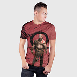 Футболка спортивная мужская Кратос God of War, цвет: 3D-принт — фото 2
