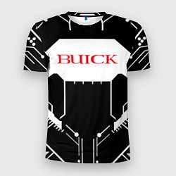 Футболка спортивная мужская Buick Лого Эмблема спина, цвет: 3D-принт