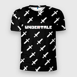 Мужская спорт-футболка UNDERTALE LOGO СРАЖЕНИЕ, МЕЧИ