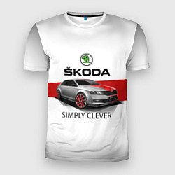 Футболка спортивная мужская Skoda Rapid Sport, цвет: 3D-принт