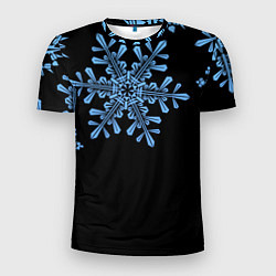 Мужская спорт-футболка Минималистичные Снежинки