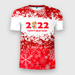 Футболка спортивная мужская Happy New Year 2022, цвет: 3D-принт