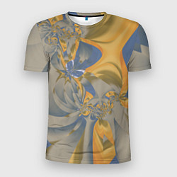 Мужская спорт-футболка Орхидеи Небо и песок Абстракция 403-1