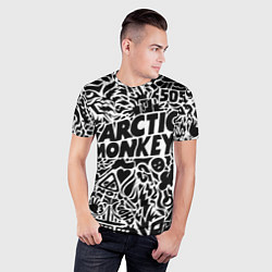 Футболка спортивная мужская Arctic monkeys Pattern, цвет: 3D-принт — фото 2