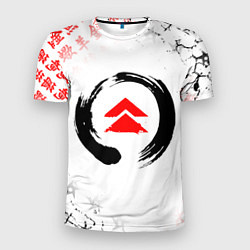 Мужская спорт-футболка ПРИЗРАК ЦУСИМЫ ЭМБЛЕМА GHOST OF TSUSHIMA