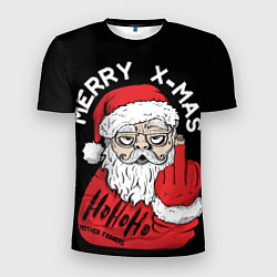 Мужская спорт-футболка Merry x - mas Плохой дед мороз