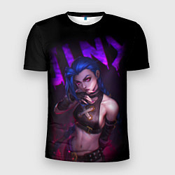 Мужская спорт-футболка JINX ARCANE НАДПИСЬ LEAGUE OF LEGENDS