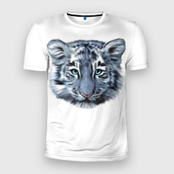 Мужская спорт-футболка Взгляд белого тигра