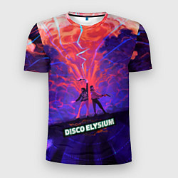 Мужская спорт-футболка Disco art