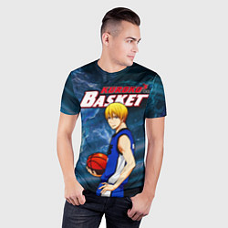 Футболка спортивная мужская Kuroko no Basuke, Kise Ryota Рёта Кисе, цвет: 3D-принт — фото 2