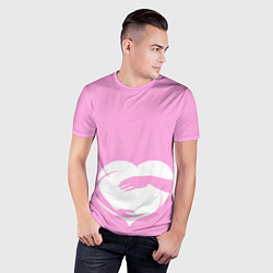 Футболка спортивная мужская Объятие, цвет: 3D-принт — фото 2