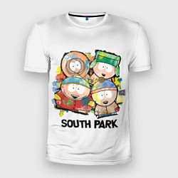 Футболка спортивная мужская South Park - Южный парк краски, цвет: 3D-принт