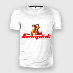 Футболка спортивная мужская Гладиатор Красно-белый, цвет: 3D-принт