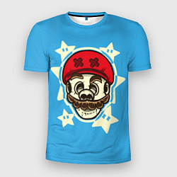 Футболка спортивная мужская Марио скелетик, цвет: 3D-принт