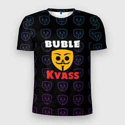 Футболка спортивная мужская Bubble kvass anonymous logo, цвет: 3D-принт