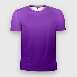 Мужская спорт-футболка Красивый фиолетовый градиент