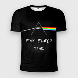 Мужская спорт-футболка PINK FLOYD TIME ПИНК ФЛОЙД ЛОГОТИП