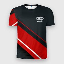 Футболка спортивная мужская Audi sport red, цвет: 3D-принт