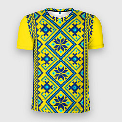 Мужская спорт-футболка Славянский национальный орнамент