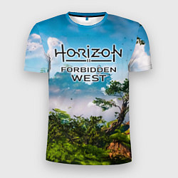 Мужская спорт-футболка Horizon Forbidden West Хоризон Запретный Запад