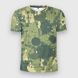 Мужская спорт-футболка Камуфляж: Брызги красок